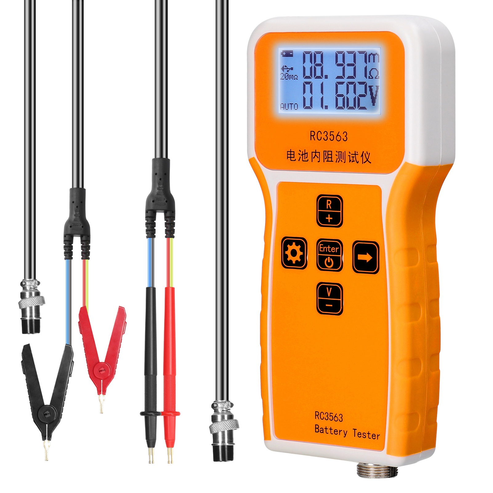 Battery Internal Resistance Tester Four Wire - 200Ohm 100V El Tipi Pil Dahili