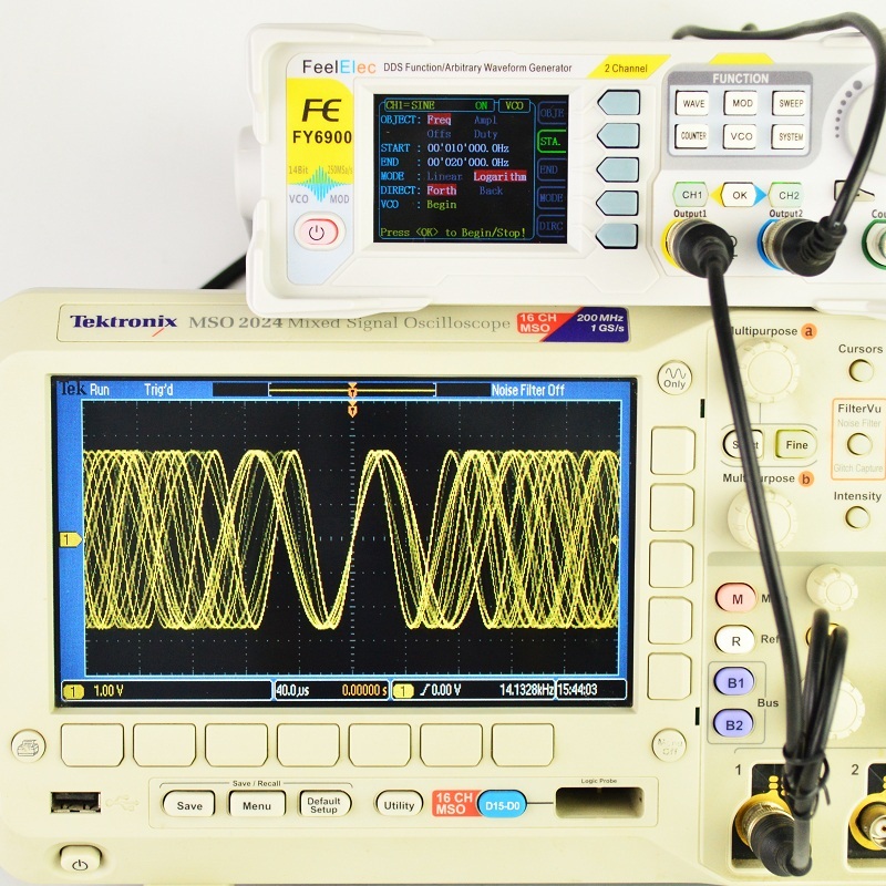Dual Channel Arbitrary Waveform Function Generator 60Mhz - FY6900 Dijital Sinyal Jeneratörü Fonksiyonu İsteğe