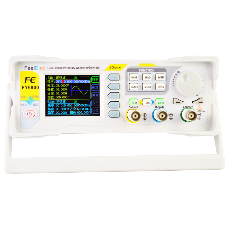 KKmoon FY6900-60M Fonksiyon Si - Dual Channel Arbitrary Waveform Function Generator 60Mhz incelemesi ve fiyatı