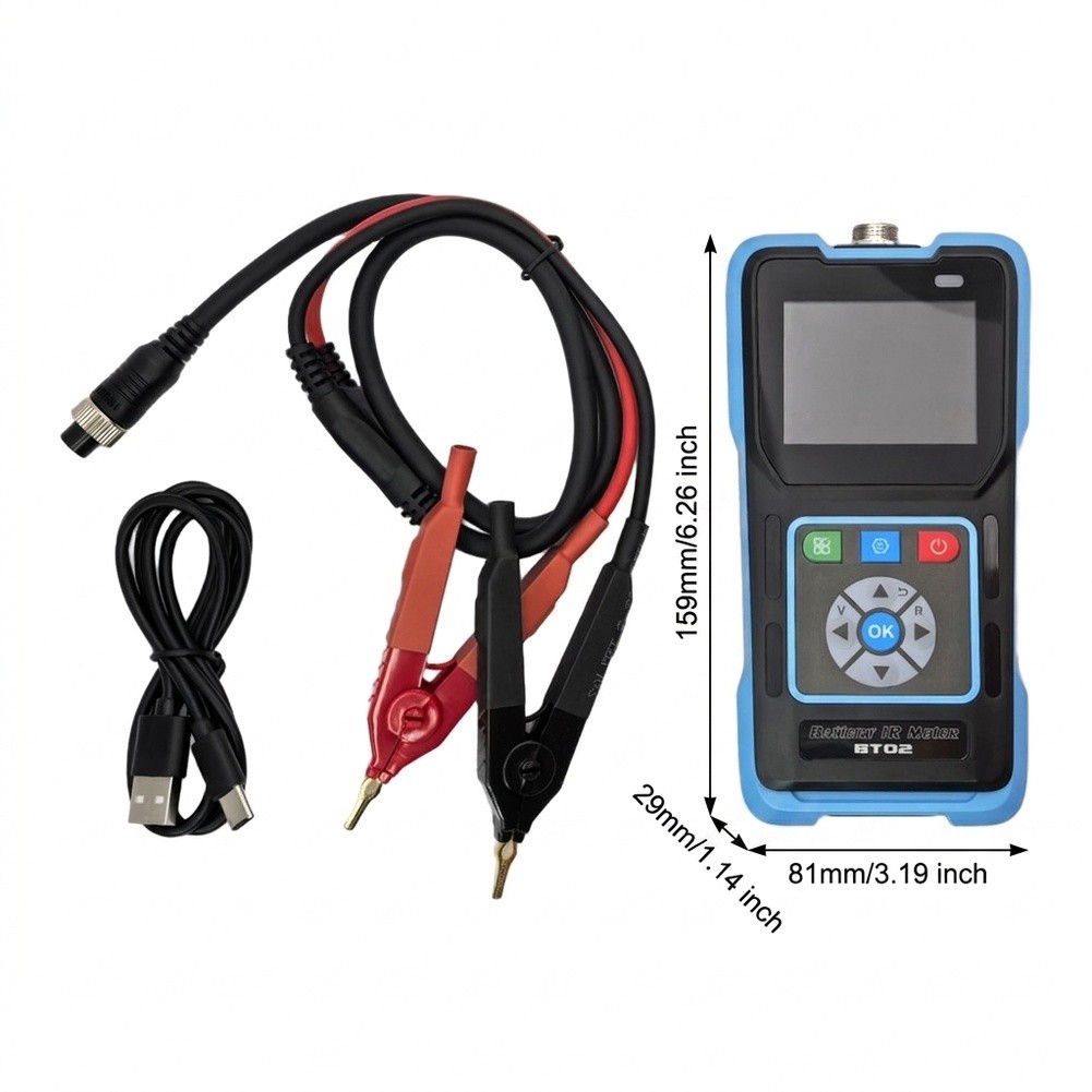 BT02 Dört Telli Pil İç Direnç  - Battery Internal Resistance Tester Four Wire incelemesi ve fiyatı