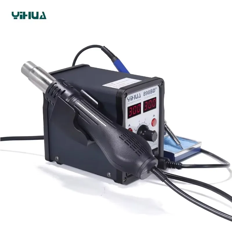 YIHUA 898BD+ 220V 2'si 1 Arada - Smd Rework Station Hot Air Soldering 2 In 1 incelemesi ve fiyatı